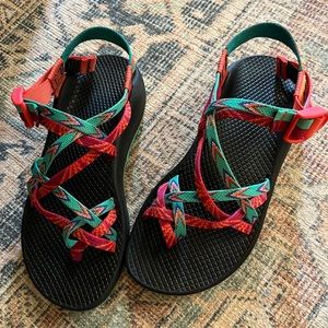 Chacos size 7. Custom colors. Excellent condition. Worn once for a few hours.